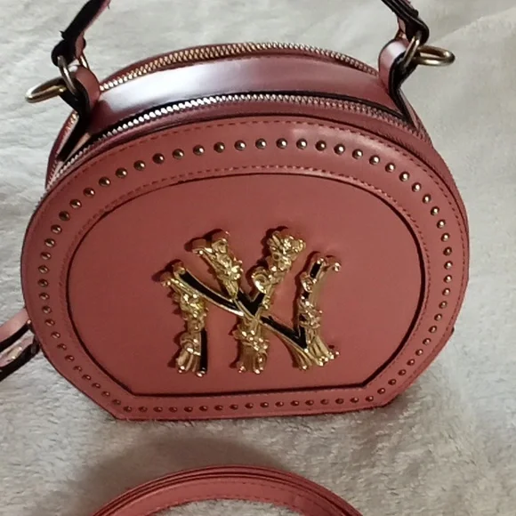 NY GORGEOUS ELEGANET PINK DESIGNER HAND BAG WITH STRAP! EUCWW - Picture 7 of 12